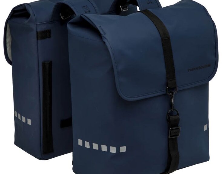 Dubbele fietstas New Looxs Odense 39 liter 34 x 16 x 38 (2x) - donkerblauw