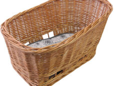 Rieten hondenfietsmand Basil Pasja middel 45cm met snelsluiting 45 x 37 x 31cm