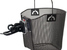 Afneembare fietsmand Mighty met stuurbevestiging - zwart