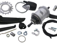 Versnellingsnaaf 3 speed Sturmey Archer AWC terugtraprem - compleet met versteller