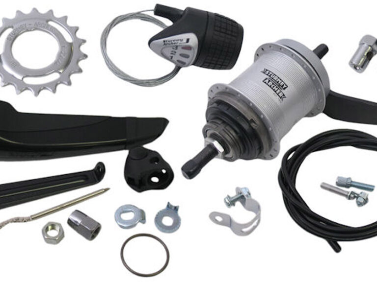 Versnellingsnaaf 3 speed Sturmey Archer AWC terugtraprem - compleet met versteller