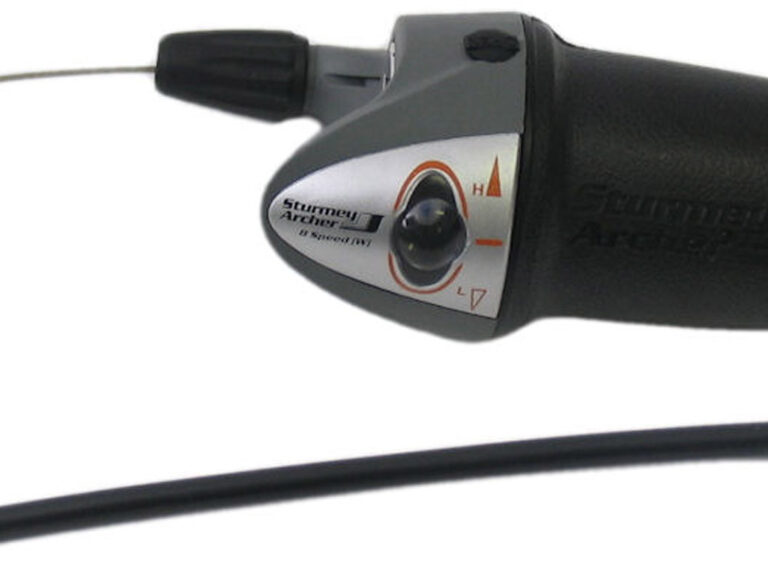 Draaiversteller 8 speed Sturmey Archer HSJ-955 Twistgrip - Zwart/Zilver