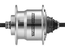 Versnellingsnaaf 4 speed Sturmey Archer X-RF4 36 gaats - 170 mm aslengte - zilver
