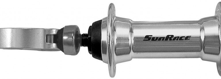Achternaaf Sunrace HBM53 8/9 speed 36 gaats met snelspanner - zilver