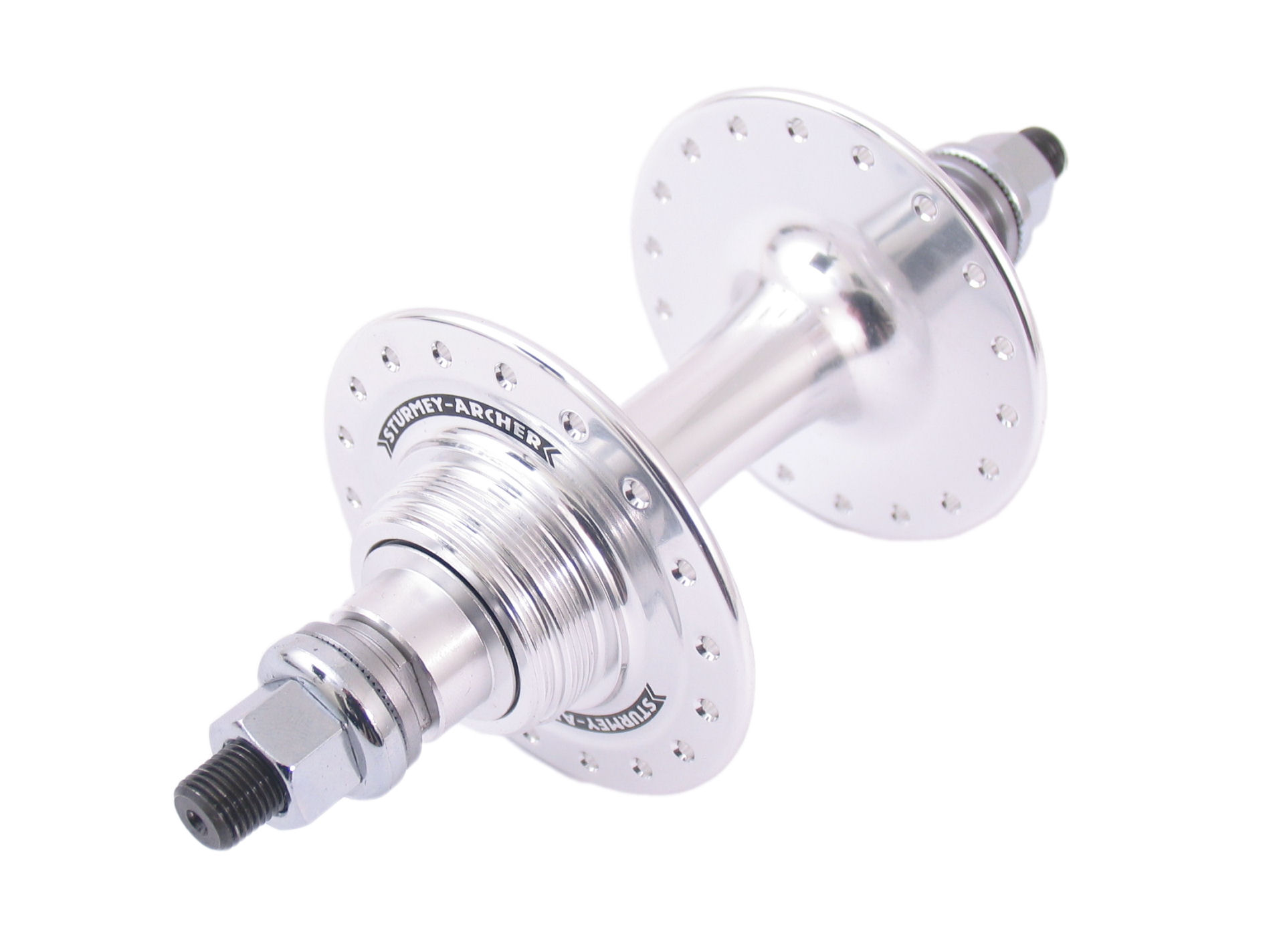 Achternaaf Sturmey Archer HBT30 36 gaats Fixie/Freewheel - zilver