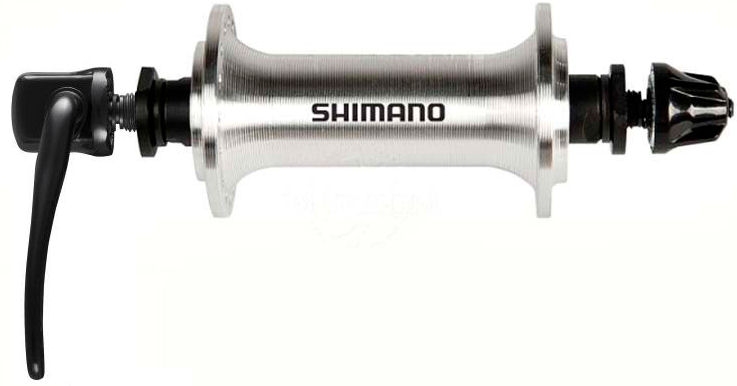 Voornaaf Shimano FH-TX500 QR 36 gaats - zilver