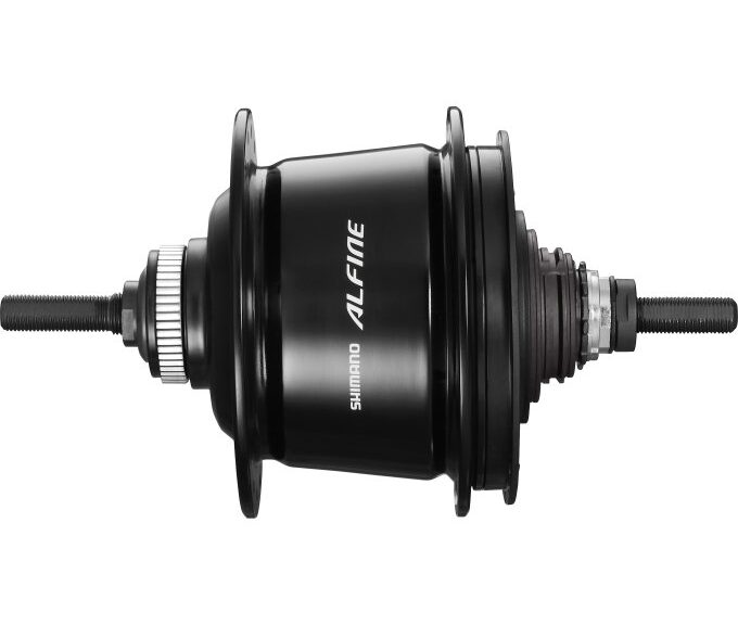 Versnellingsnaaf 8 speed Shimano Alfine SG-S7001 voor schijfrem - 36 gaats - zwart