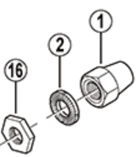 Onderlegschijf / ring 2mm Shimano Nexus HB-IM40