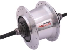 Versnellingsnaaf 7 speed Shimano Nexus 7 SG-C3001 voor rollerbrakes / velgrem 36 gaats - zilver