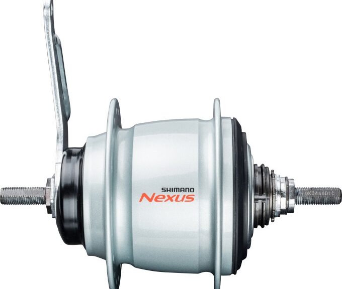 Versnellingsnaaf Shimano Nexus 8 SG-C6001 voor terugtraprem - 36 gaats - zilver