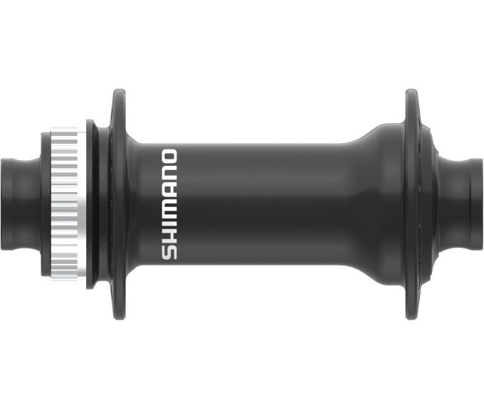 Voornaaf Shimano Deore HB-MT410 center lock - 36 gaats - 15 mm steekas - 100 mm inbouw - zwart