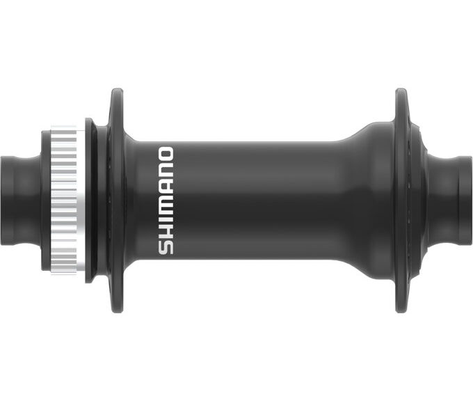 Voornaaf Shimano Deore HB-MT410 center lock - 36 gaats - 15 mm steekas - 110 mm inbouw - zwart