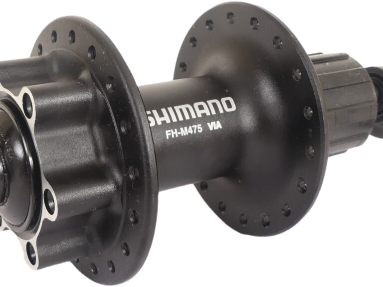 Achternaaf 8/9/10 speed Shimano FH-M475 - 36 gaats - 6 bouts met remschijf bevestiging - zwart