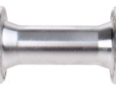 Voornaaf Vinty aluminium 36 gaats met 10 mm vaste as - zilver
