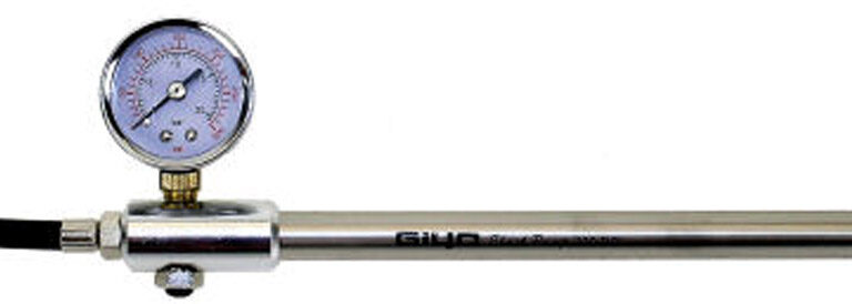 Voorvorkpomp Giyo met manometer - aluminium