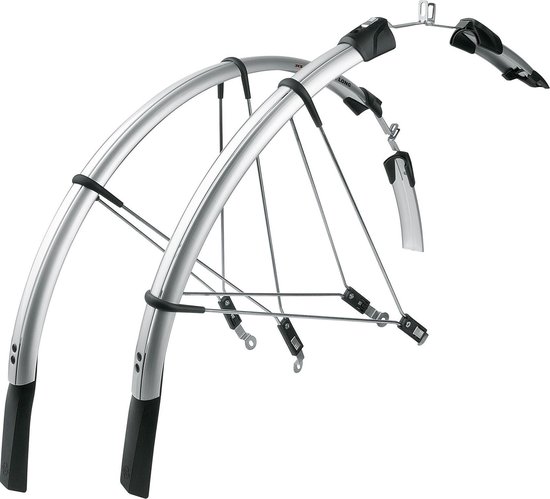 Spatbordset SKS Raceblade long 28 25mm - zilver