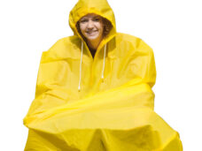 Regenponcho groot volwassen - geel