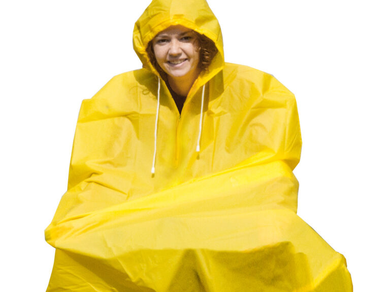 Regenponcho groot volwassen - geel