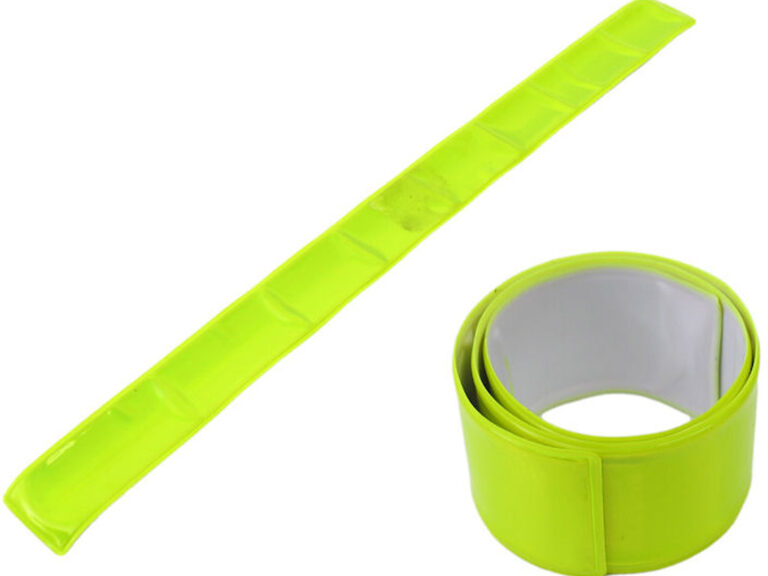 Armband M-wave Snap-on reflecterend geel (1 paar)