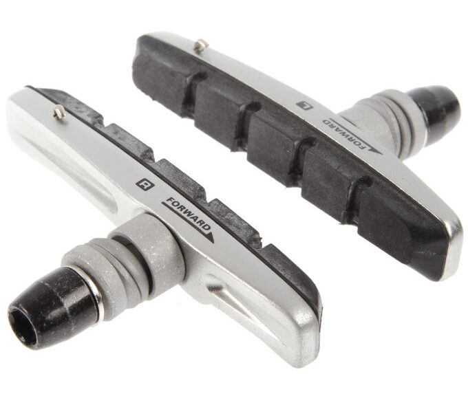 Bremseklodssæt Shimano M70R2 V-bremsepatron - sølv