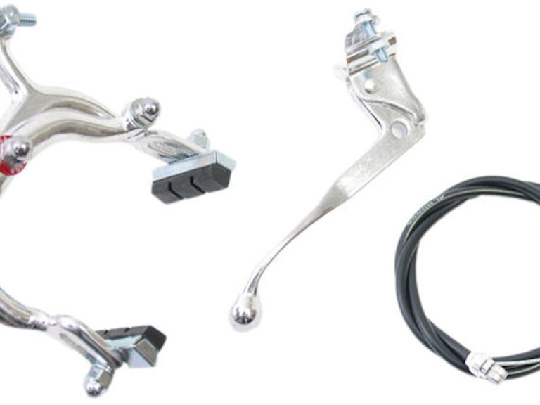 Remmenset fiets voor + achter Edge - zilver