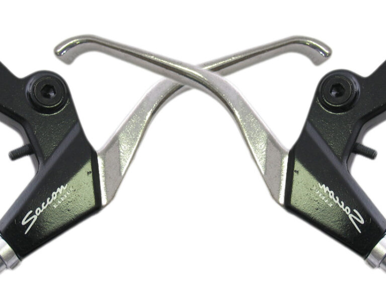 Remgreepset Saccon V-brake - 3 vingers - zwart / zilver