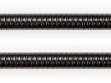 Verstelbare flex V-brake kabelpijpje Elvedes lichtmetaal - zwart (2 stuks)