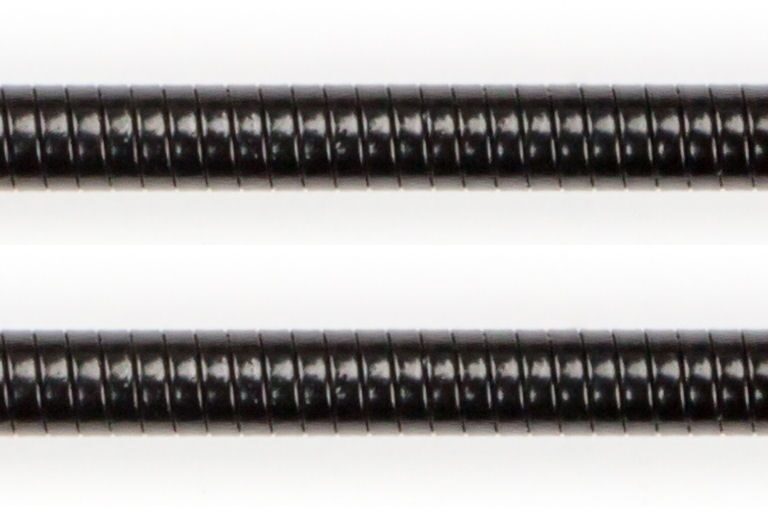 Verstelbare flex V-brake kabelpijpje Elvedes lichtmetaal - zwart (2 stuks)
