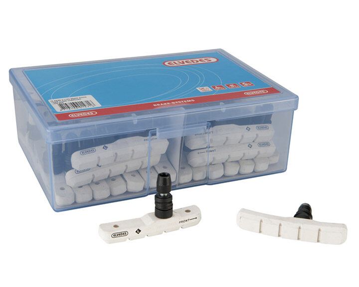 Remblokset Elvedes V-brake 72 mm - wit (25 paar)