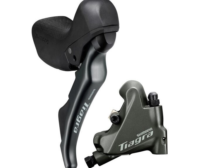 Schijfrem-/schakelset 10 speed Shimano Tiagra ST-4720 / BR-4770 Flat Mount