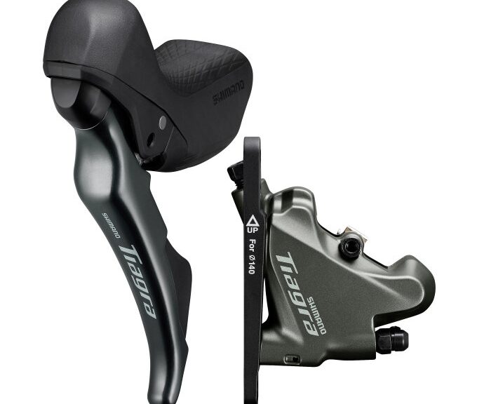 Schijfrem-/schakelset 2 speed Shimano Tiagra ST-4720 / BR-4770 Flat Mount