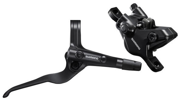 Set freni a disco idraulici posteriori Shimano MT402-3 / MT410 - senza disco freno - neri