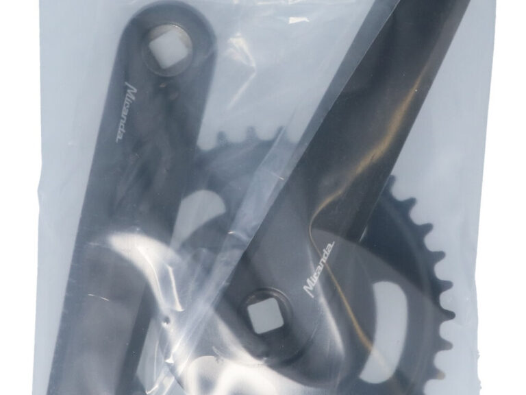Crankstel 38T Miranda Delta 170mm crankarm - met disc 9.5cm - zwart