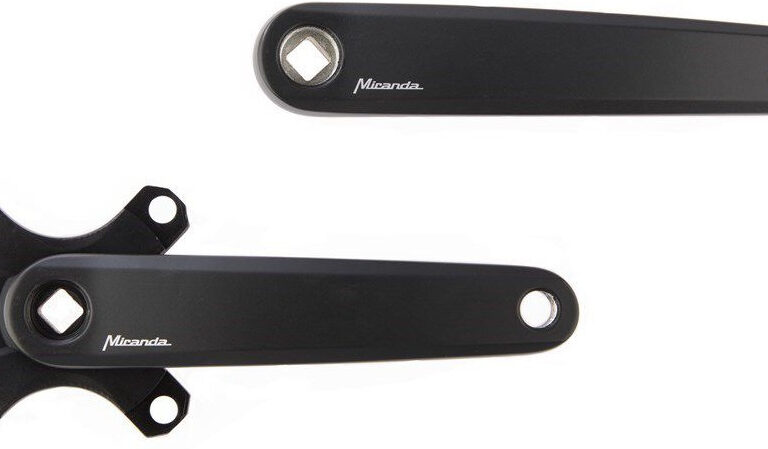 Crankset Miranda Delta BCD 104 Gates 170mm - mat zwart