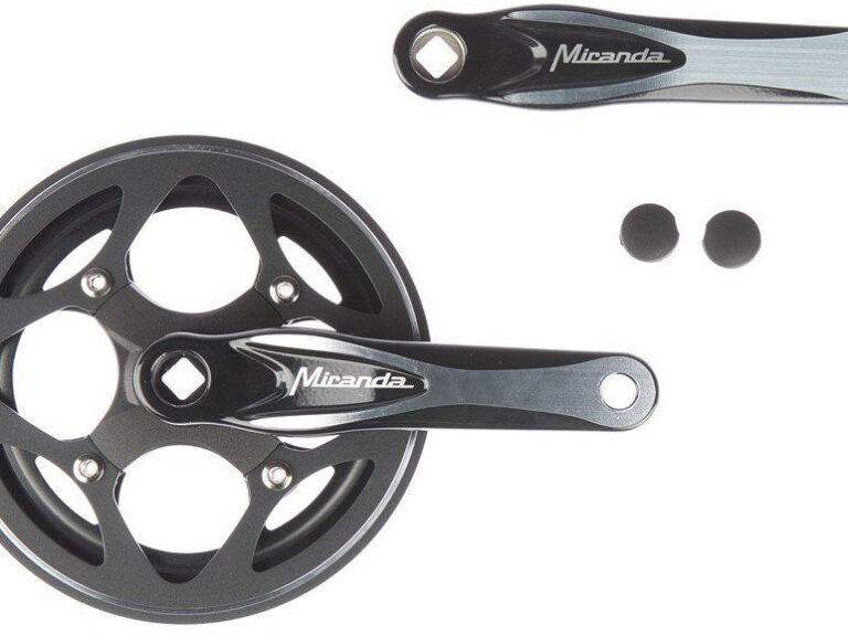 Crankstel 44T Miranda Alfa 1R+ 3/32 single speed - zwart/zilver