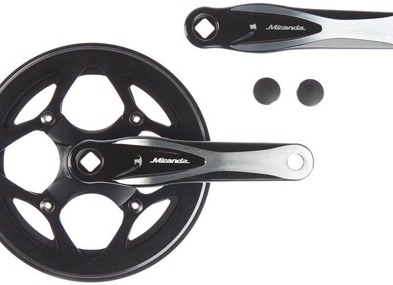 Crankstel 46T Miranda Alfa 1R+ met rockring - zwart