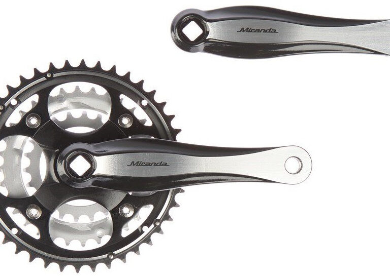 Crankstel Miranda Beta 3R+ 22/32/42T - zwart/zilver