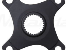 Crank spider Miranda Bosch 4 motor 4-arm BCD 104 52.0mm - aluminium zwart