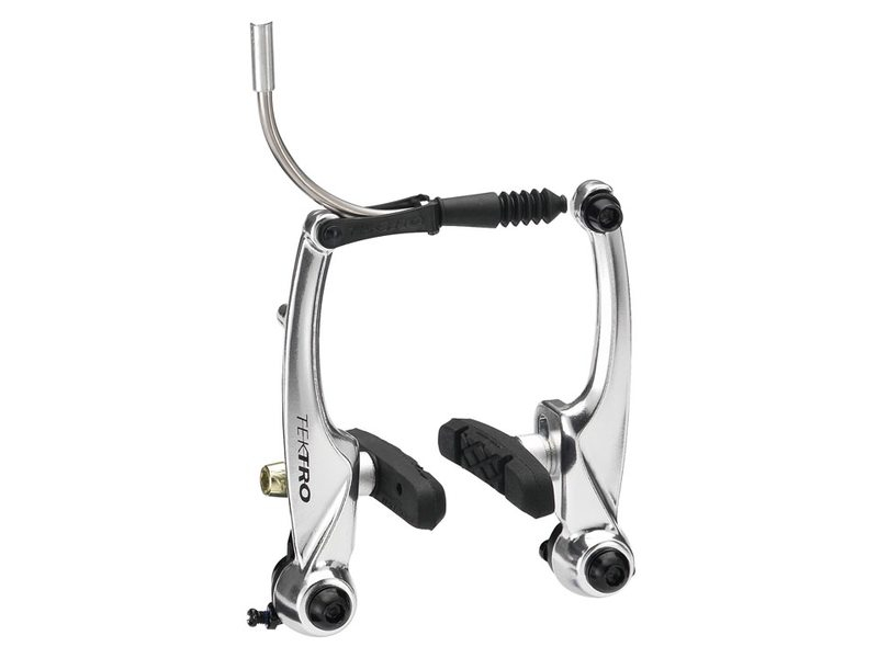 V-brake Tektro M530 824.12 (V/A) inclusief remblokken - zilver