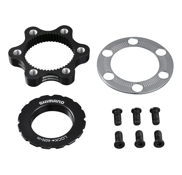 Remschijfadapter Shimano SM-RTAD05 van 6-bouts remschijf naar Center Lock naaf