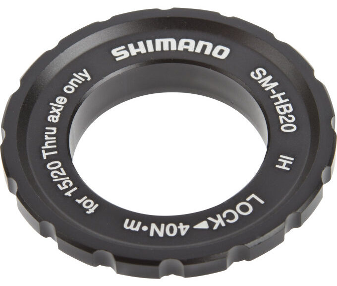 Remschijfadapter Shimano Center-Lock ring voor steekasnaven SM-HB20
