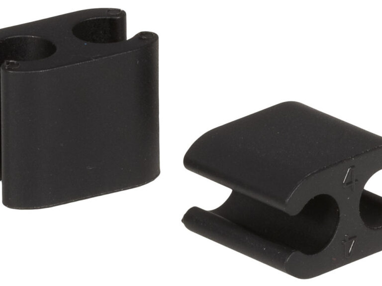 Kabelclips Elvedes Duo PVC  4,1 mm + 5,0 mm - zwart (50 stuks)