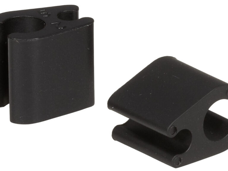 Kabelclips Elvedes Duo PVC  4,1 mm + 4,1 mm - zwart (50 stuks)