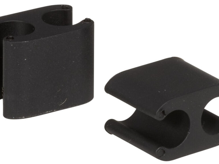 Kabelclips Elvedes Duo PVC voor Shimano Di2  5,0 mm + 2,5 mm - zwart (50 stuks)