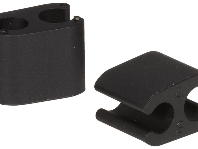 Kabelclips Elvedes Duo PVC  5,0 mm + 5,0 mm - zwart (50 stuks)