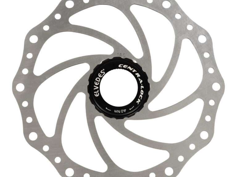 Elvedes SC14 Edelstahl-Bremsscheibe ø180mm mit 6 Center-Lock-Bremsscheibenschrauben