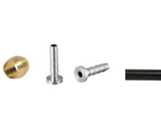 Remleidingset Elvedes vervanger voor Shimano SM-BH90 - extra soepel - 2 meter met aansluitmateriaal M8 x 0,75