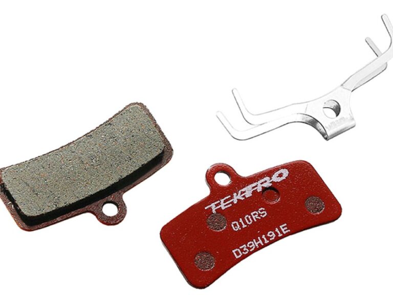 Schijfrem rempad Tektro Q10RS 4-piston, resin - rood