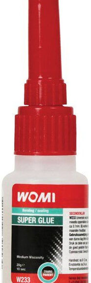 Secondelijm Womi transparant - 20ml