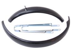 Spatbordset 16" ATB gemaakt van staal 60mm - zwart